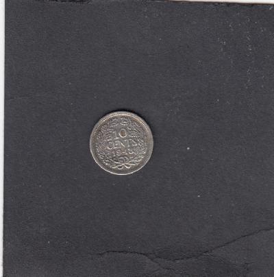 Beschrijving: 10 Cent WILHELMINA